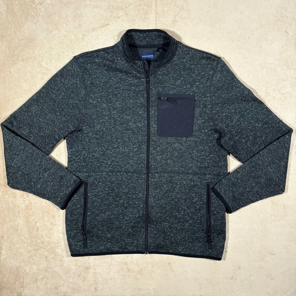 Dockers Other - Dockers Windbreaker Men's X-Large Charcoal Gray Full Zip w/ Chest Pocket Zip